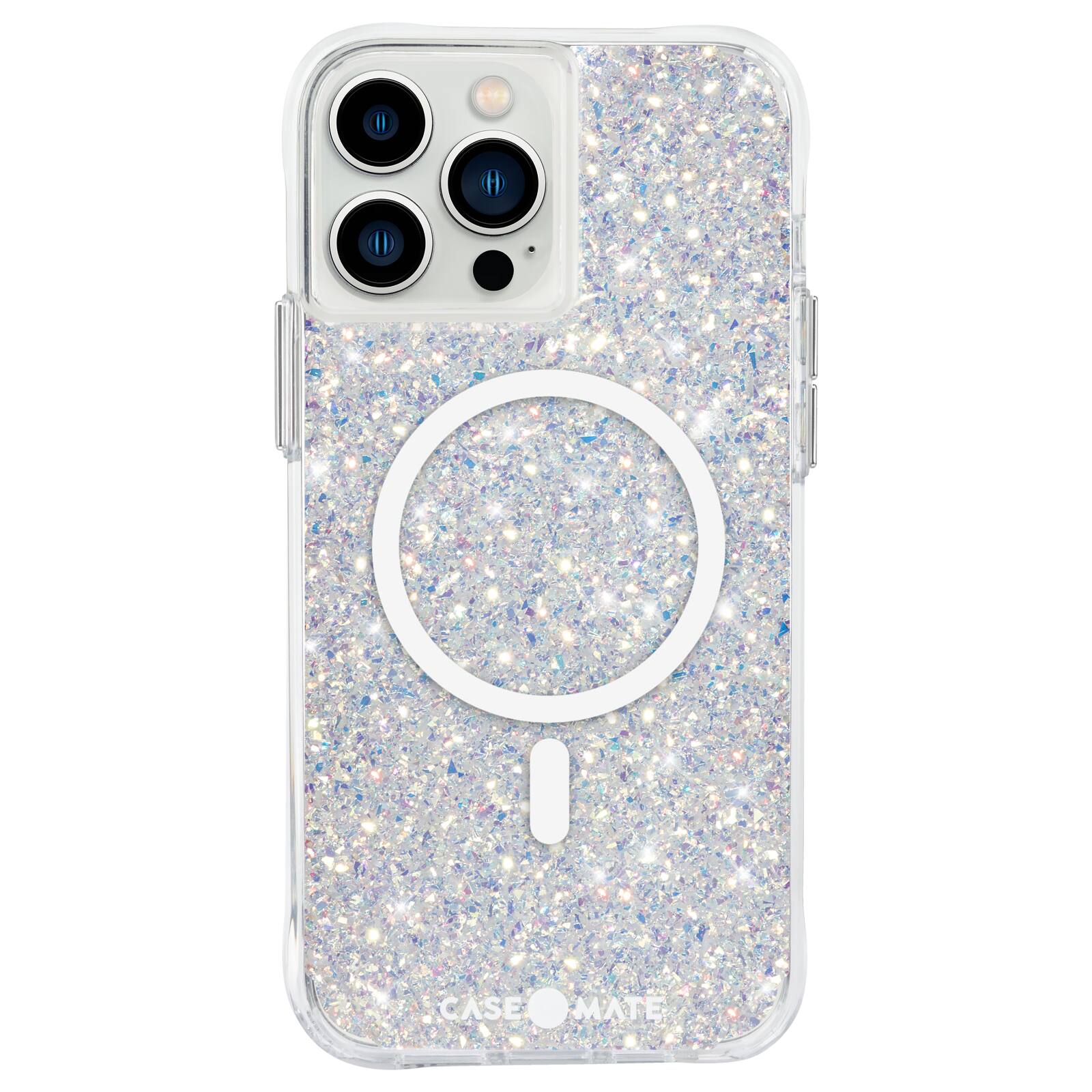 Front. Case-Mate - Twinkle Hardshell Case w/ MagSafe w/ Antimicrobial for iPhone 13 Pro Max - Stardust.