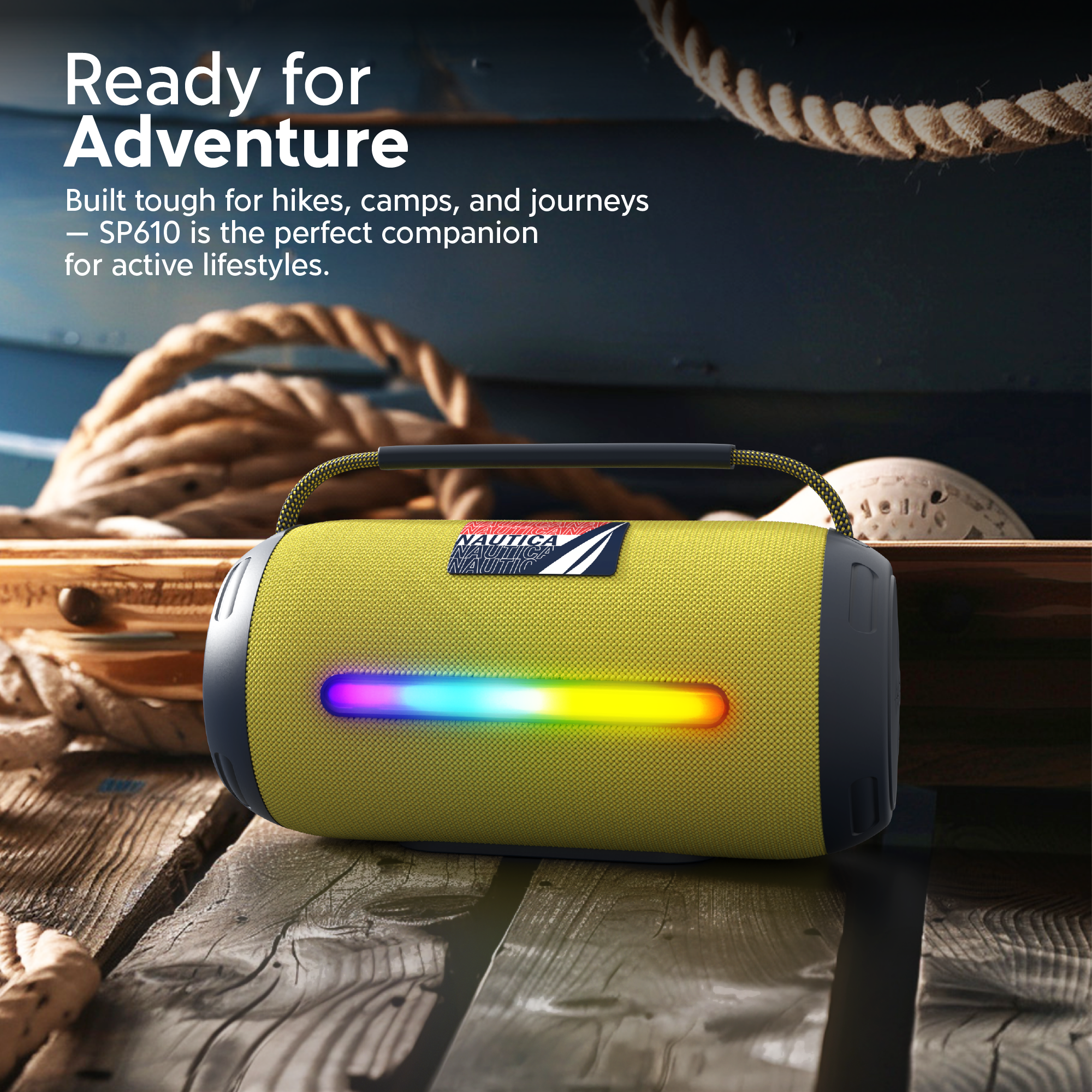 Ready for Adventure

Built tough for hikes, camps, and journeys  
— SP610 is the perfect companion for active lifestyles.