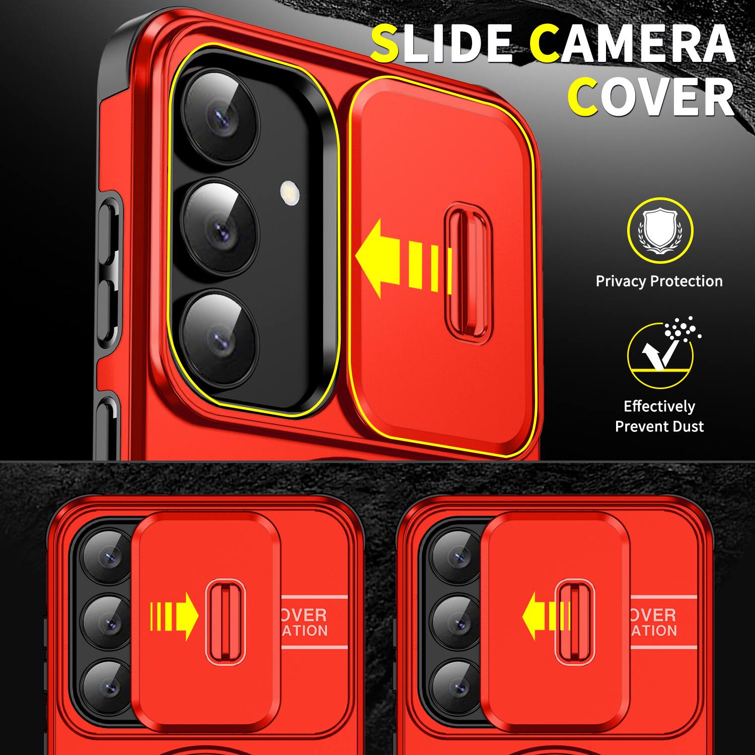 SLIDE CAMERA COVER

Privacy Protection  
Effectively Prevent Dust