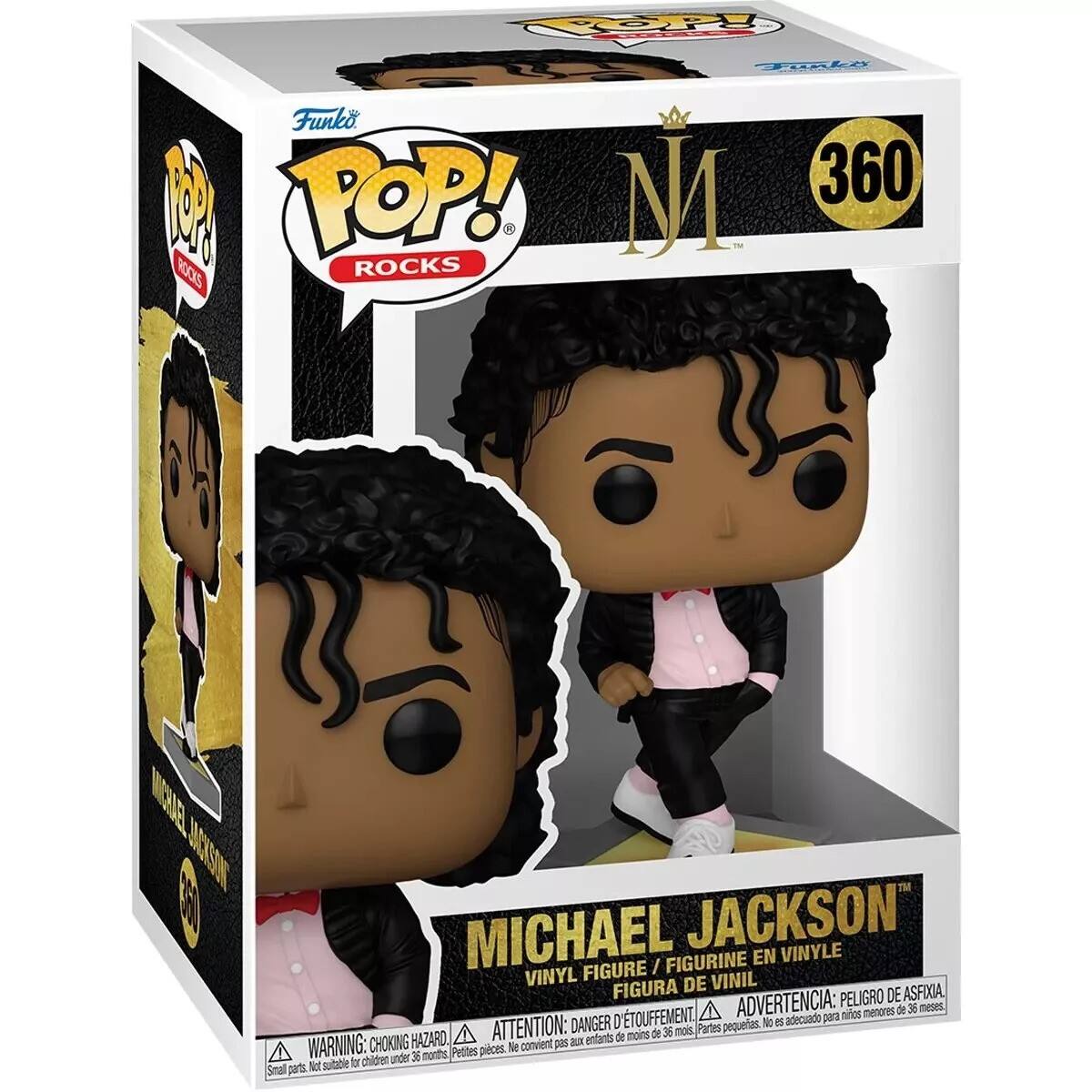 Fp p Funko 1 POP! M 360 ROCKS ROCKS
MICHAEL JACKSON FIGURINE EN VINYLE FIGURE / VINYL DE VINIL FIGURA PELIGRO D'ASFIXIA
ADVERTENCIA: para niños menores de 36 meses.
DANGER pequeñas. No están adecuado
HAZARD. ATTENTION: a entantes de moins de 6 mois.
Partes peligrosas. No están adecuado
WARNING: CHOKING Petites pièces. Ne convient pas frères chidren under 36 months
Smal parts Not sutable