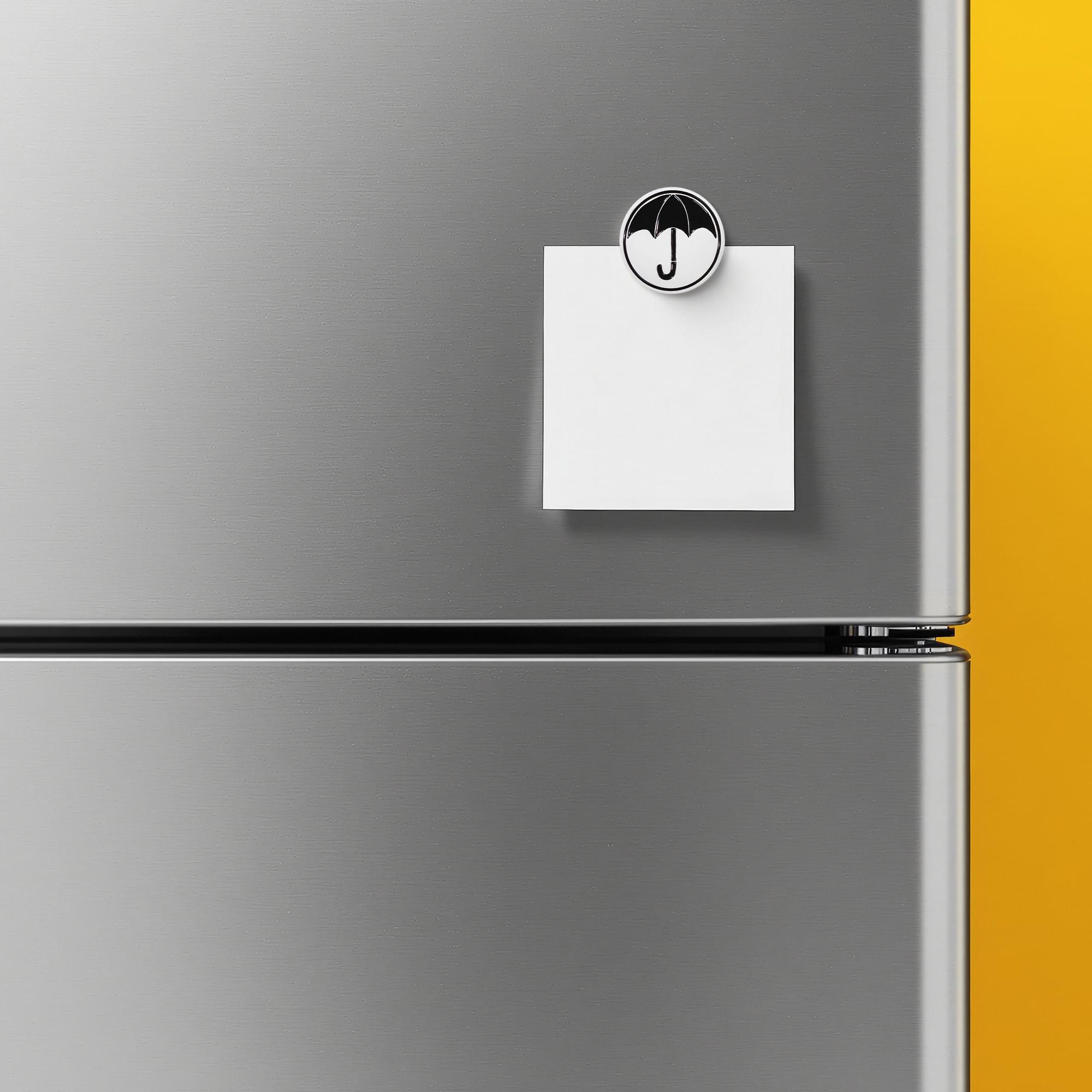 Alt View 1. Dark Horse Comics - Umbrella Academy Umbrella Logo 1.75 Inch Enamel Magnet - Black.