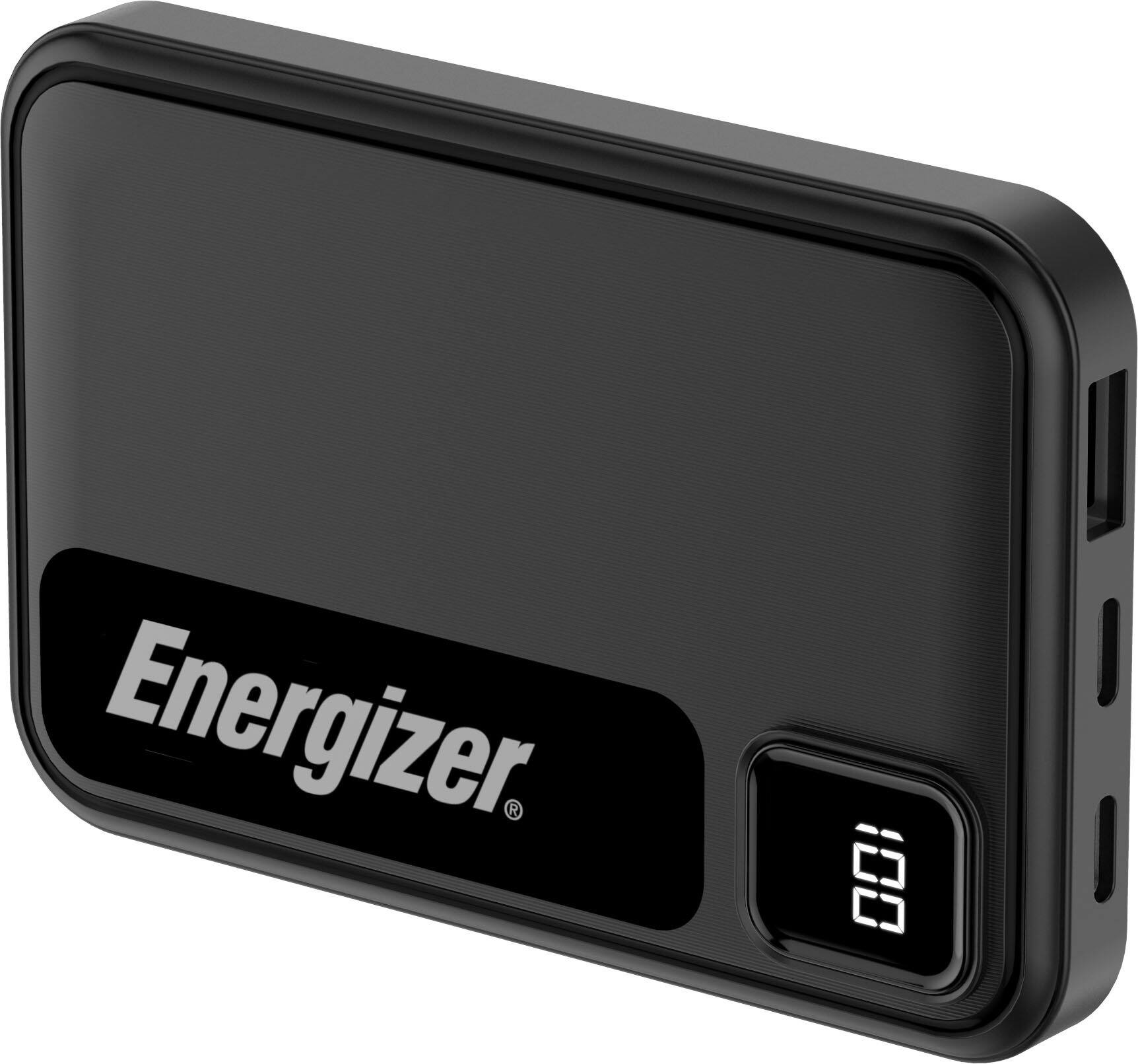 Alt View 17. Energizer - MAX 5,000mAh 15W USB-C 3-Port Universal Portable Battery Charger/Power Bank w/ LCD screen for Smartphones & Accessories - Black.