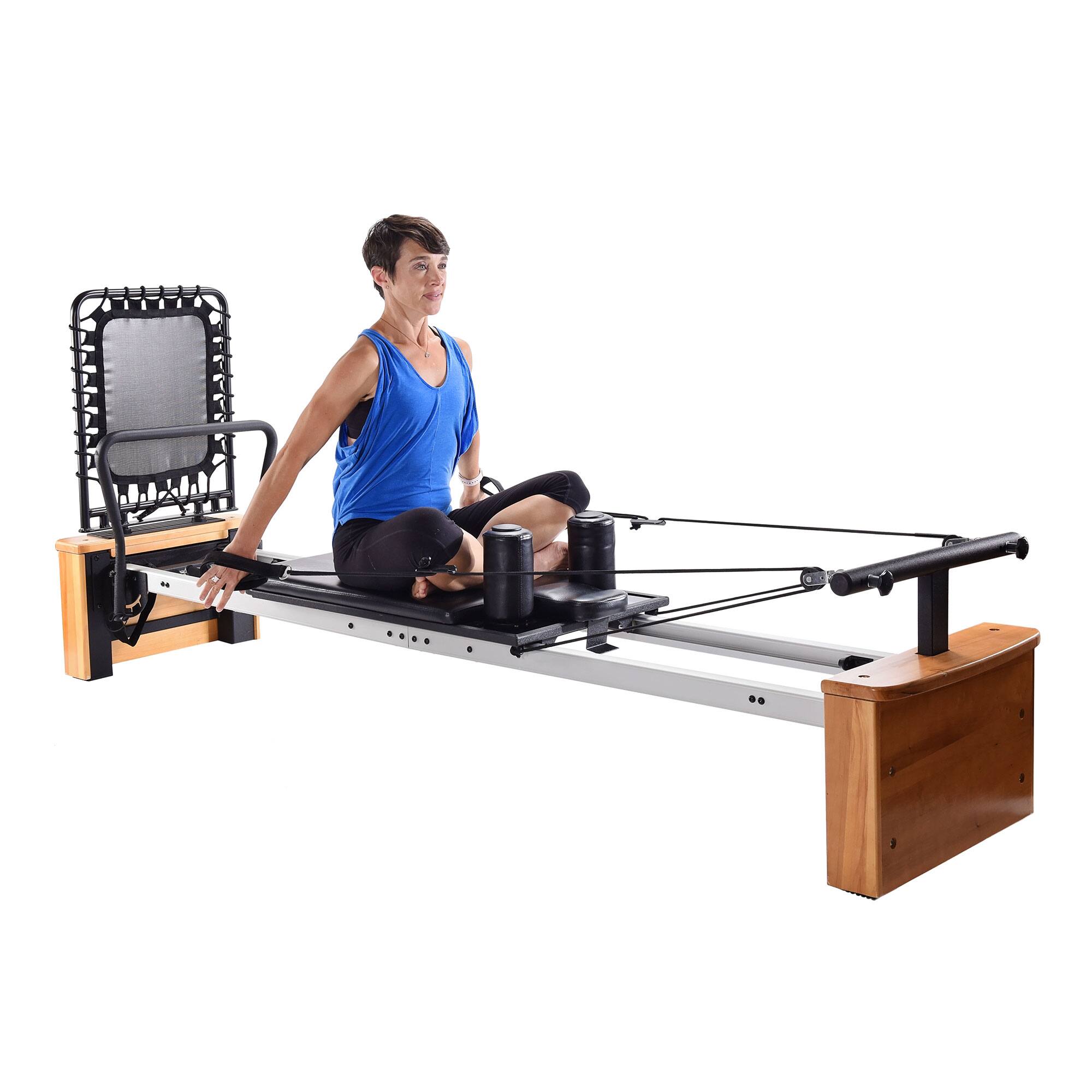 Alt View 5. Stamina Products - Stamina Products AeroPilates Board Pro Reformer Body Resistance Workout System - Silver/Black.