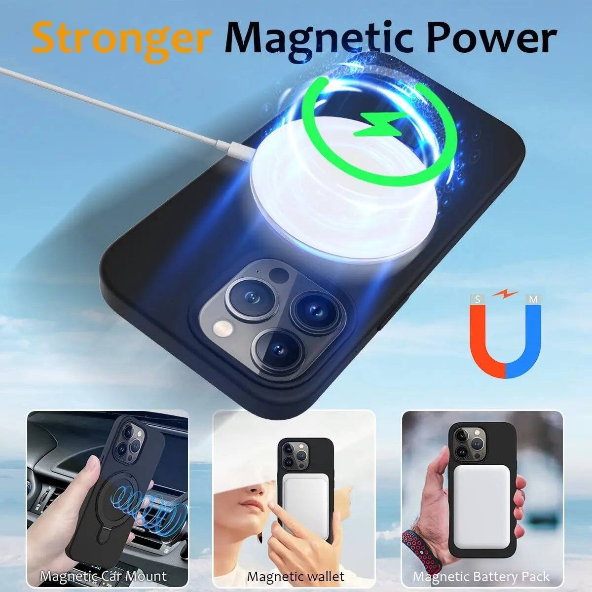 Entronix [Magnetic] Case for iPhone 17 Soft Touch Silicone
