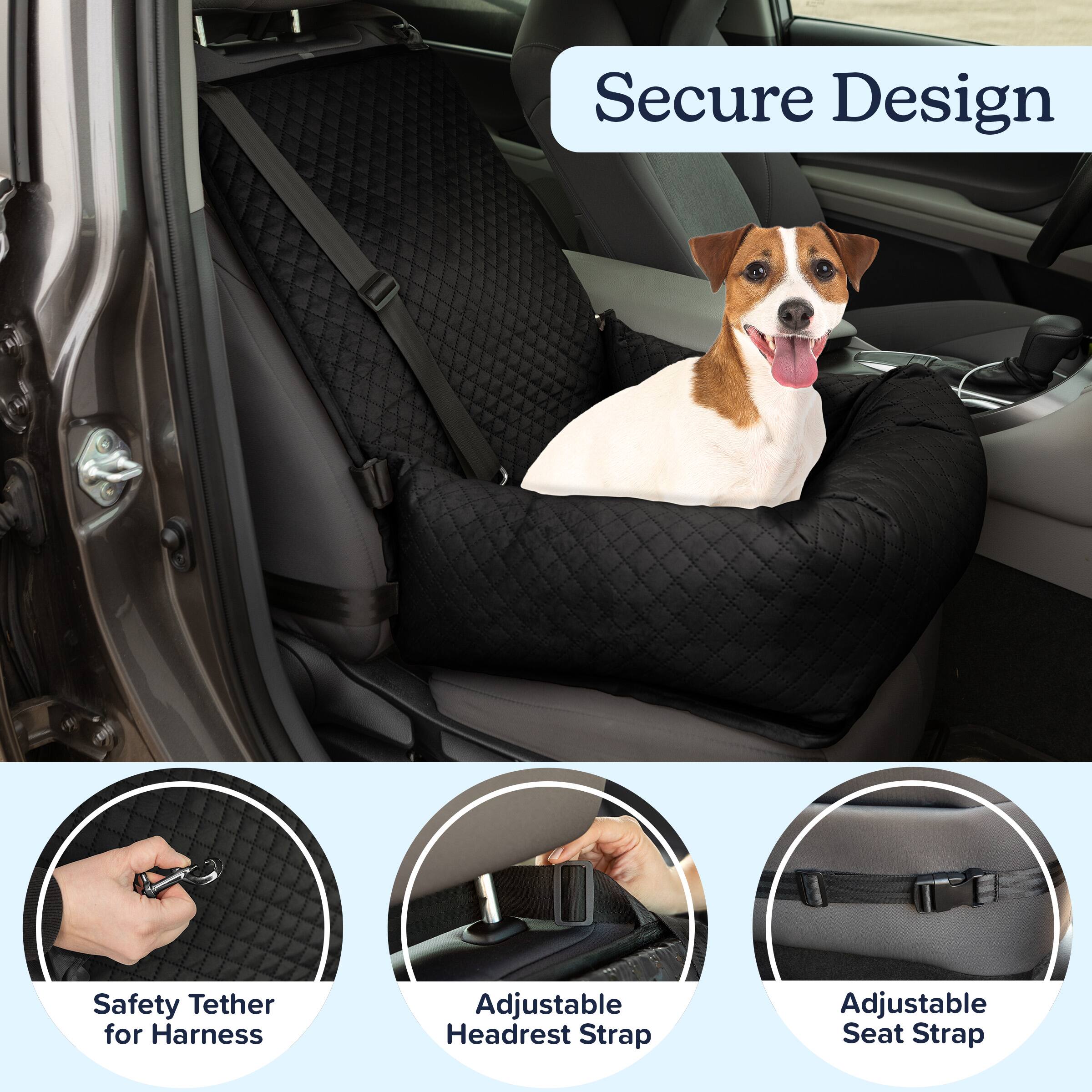 Secure Design

- Safety Tether for Harness
- Adjustable Headrest Strap
- Adjustable Seat Strap