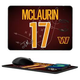 Keyscaper - Terry McLaurin Washington Commanders Wireless Charger and Mouse Pad - Black