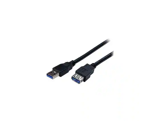 Front. StarTech.com - StarTech.com 1m Black SuperSpeed USB 3.0 Extension Cable A to A - M/F.