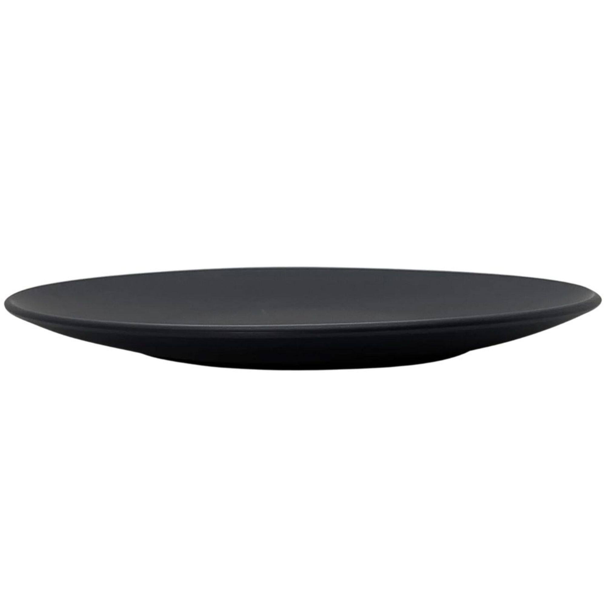 Angle. Zulay Kitchen - Zulay Kitchen Contour Dinner Plate - Set of 4 - Slate.