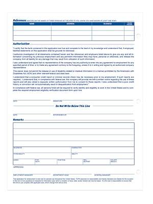 Certainly! Here is the corrected and grouped text from the image:

---

**References and Disclosure**

| Name | Title | Company | Address |
|------|-------|---------|---------|
|      |       |         |         |
|      |       |         |         |

---

**Authorization**

"I hereby authorize the undersigned to sign my name to this application. I have read and understand the contents of this application and the terms and conditions of the loan. I am the owner of the property described in this application and have the right to grant a mortgage on it. I have disclosed all information required by the lender and have not concealed any material fact. I understand that if I provide false information, I may be liable for damages and legal action may be taken against me. I authorize the lender to obtain any information necessary to verify my application from any source, including but not limited to my employer, bank, and credit bureau. I understand that the lender may use this information to verify my application and that I may be liable for any damages resulting from false information. I agree to provide any additional information requested by the lender."

---

**Do Not Write Below This Line**

---

**Remarks**

| Date | Signature |
|------|----------|
|      |          |

---

**App