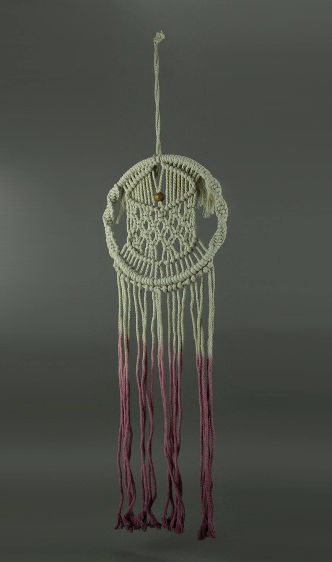 Alt View 1. King Max - Purple Did Dyed Boho Cotton Macrame Dream Catcher - Purple.