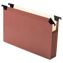 Pendaflex - Premium Reinforced Letter Size, Expanding File With 3 1/2" Expansion, Redrope, 5/Box - Brown