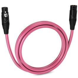 Lyxpro - 6 ft Balanced XLR Cable, Male to Female, 3 Pin Microphone Cable - Pink