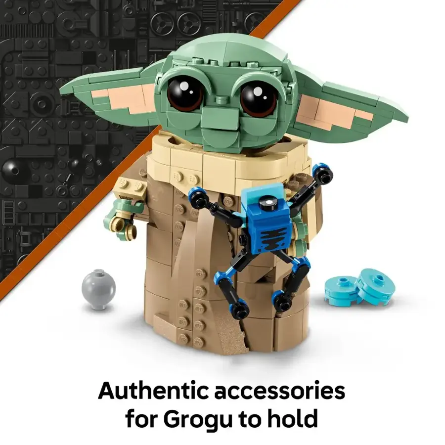 Authentic accessories for Grogu to hold.