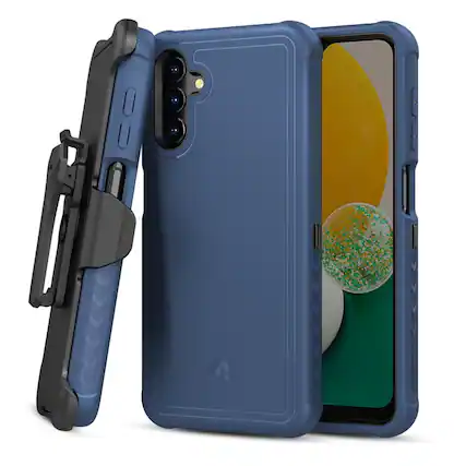 Front. Mybat Pro - MyBat Pro Maverick Series Case with Holster for Samsung Galaxy A13 5G - Blue - Blue.