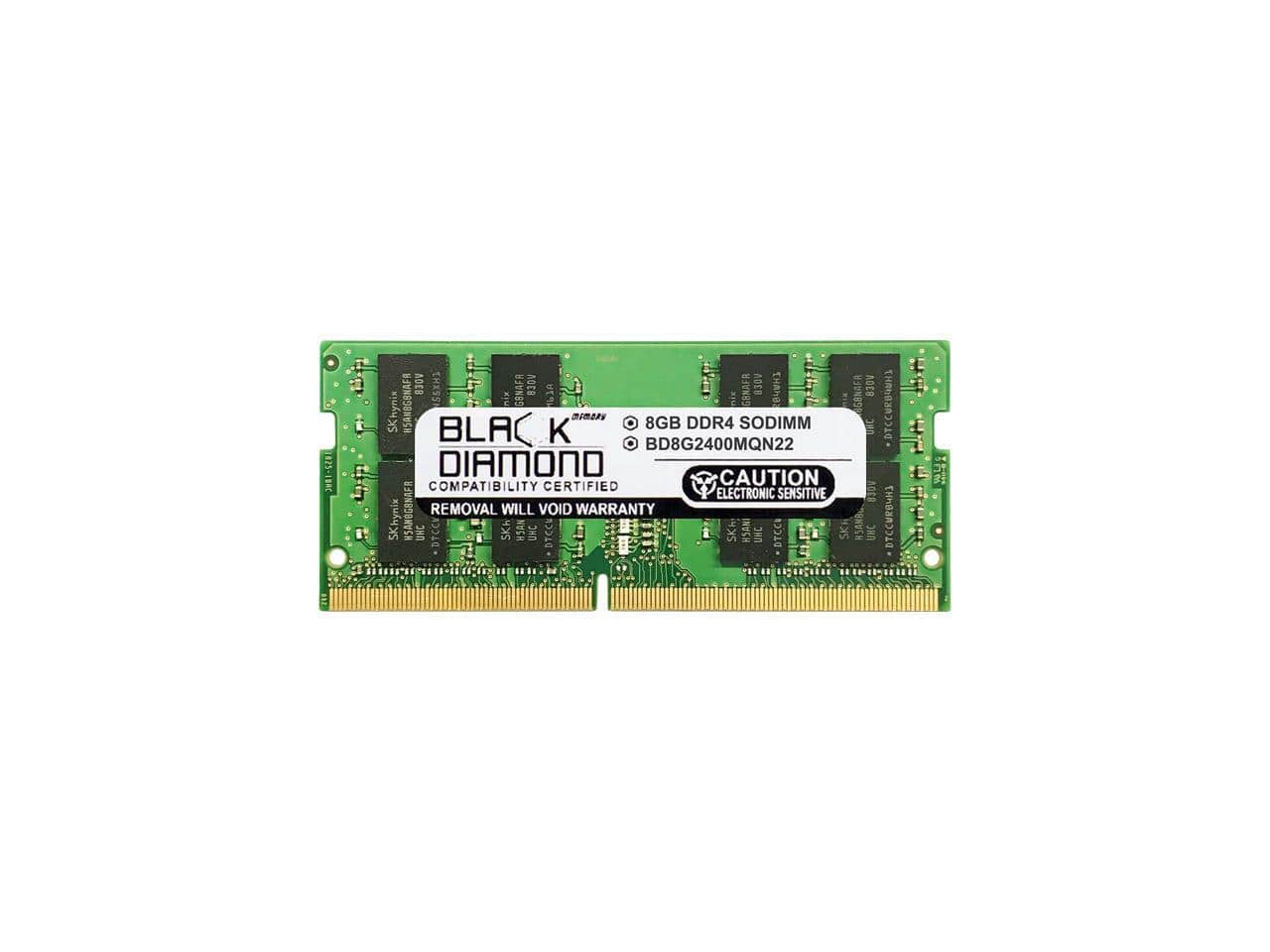 Black Diamond - memory 8gb 260-pin ddr4 so-dimm ddr4 2400 (pc4 19200) laptop memor