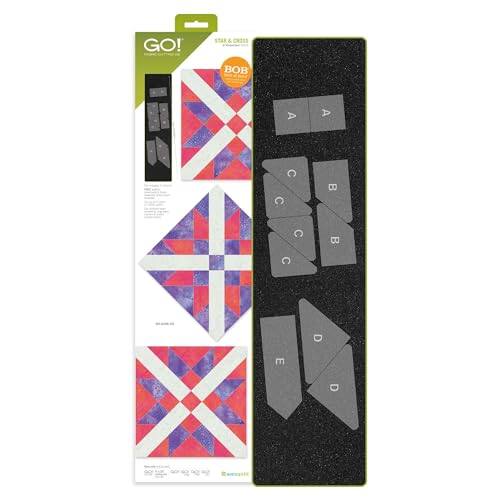 Back. AccuQuilt - Shooting Stars Die Bundle - Multicolor.