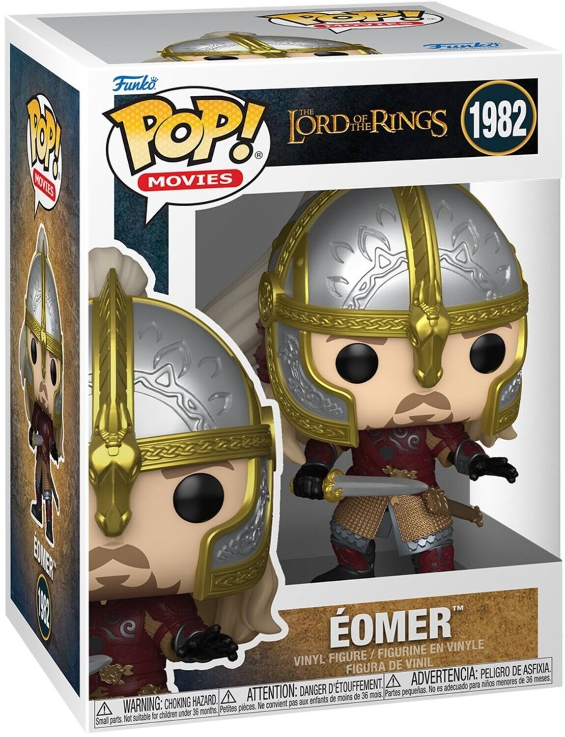 Funko POP! MOVIES THE LORD OF THE RINGS 1982

ÉOMER
VINYL FIGURE / FIGURINE EN VINYLE / FIGURA DE VINIL

WARNING: CHOKING HAZARD. Small parts. Not suitable for children under 36 months.