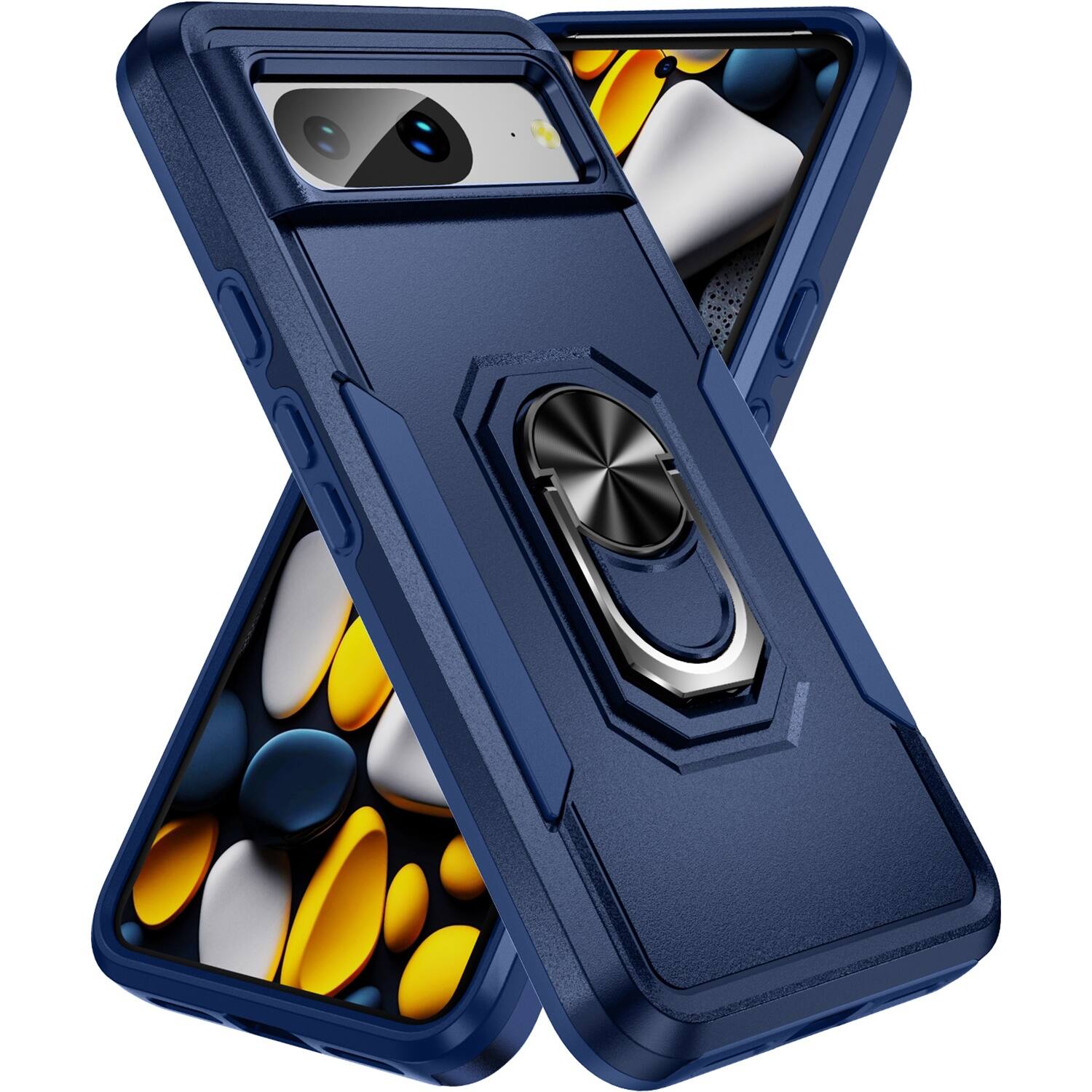 Alt View 12. SaharaCase - Military Kickstand Series Case for Google Pixel 8 - Blue.