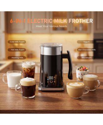 6-IN-1 ELECTRIC MILK FROTHER  
Meet Your Various Needs  
Cold Milk Foam  
Yogurt  
Hot Milk Foam  
Hot Chocolate Milk  
Heating Milk  
Microfoam