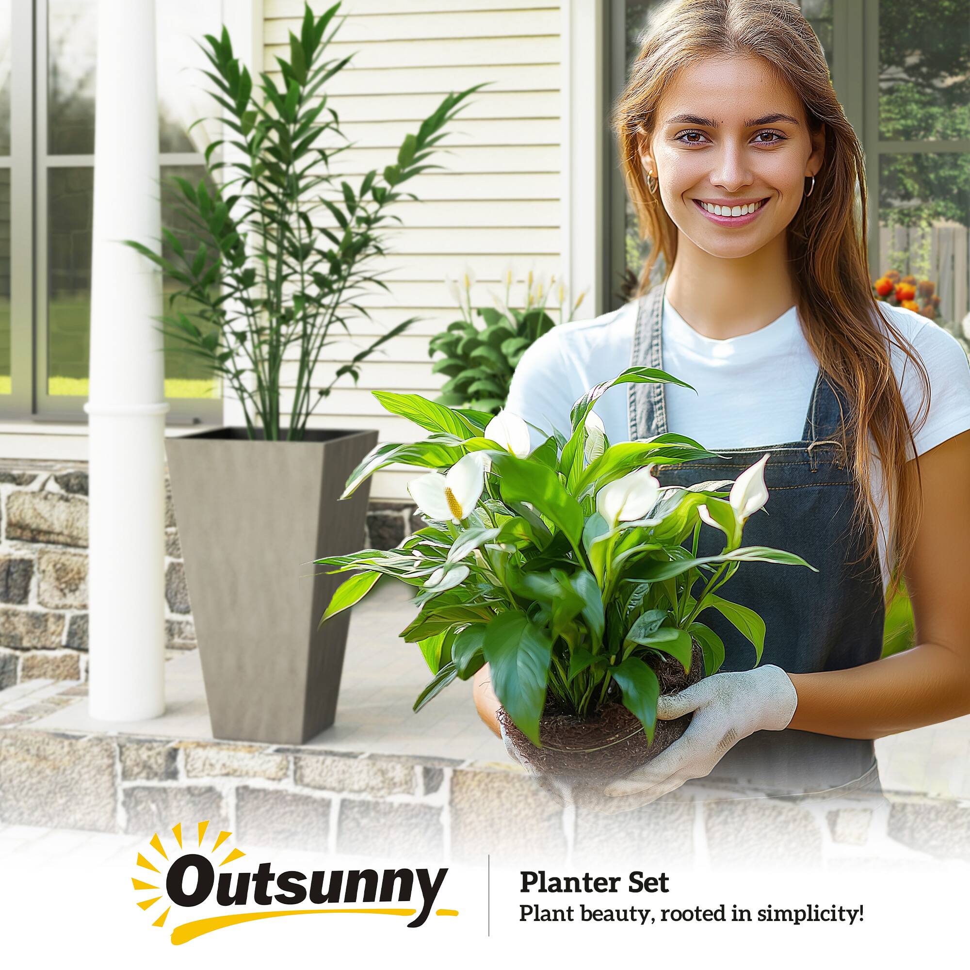 Outsunny  
Planter Set  
Plant beauty, rooted in simplicity!