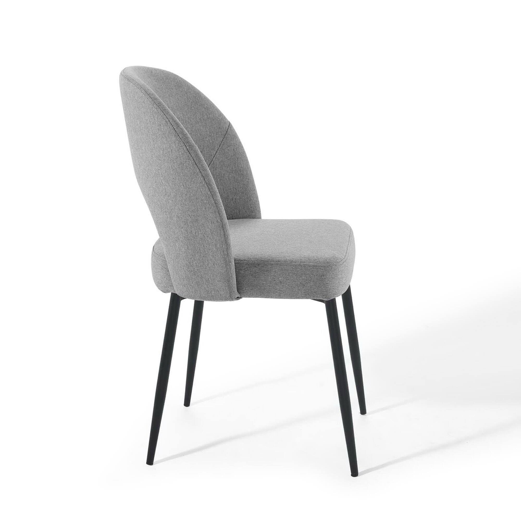 Left. Modway - Rouse Upholstered Fabric Dining Side Chair by Modway - Gray.