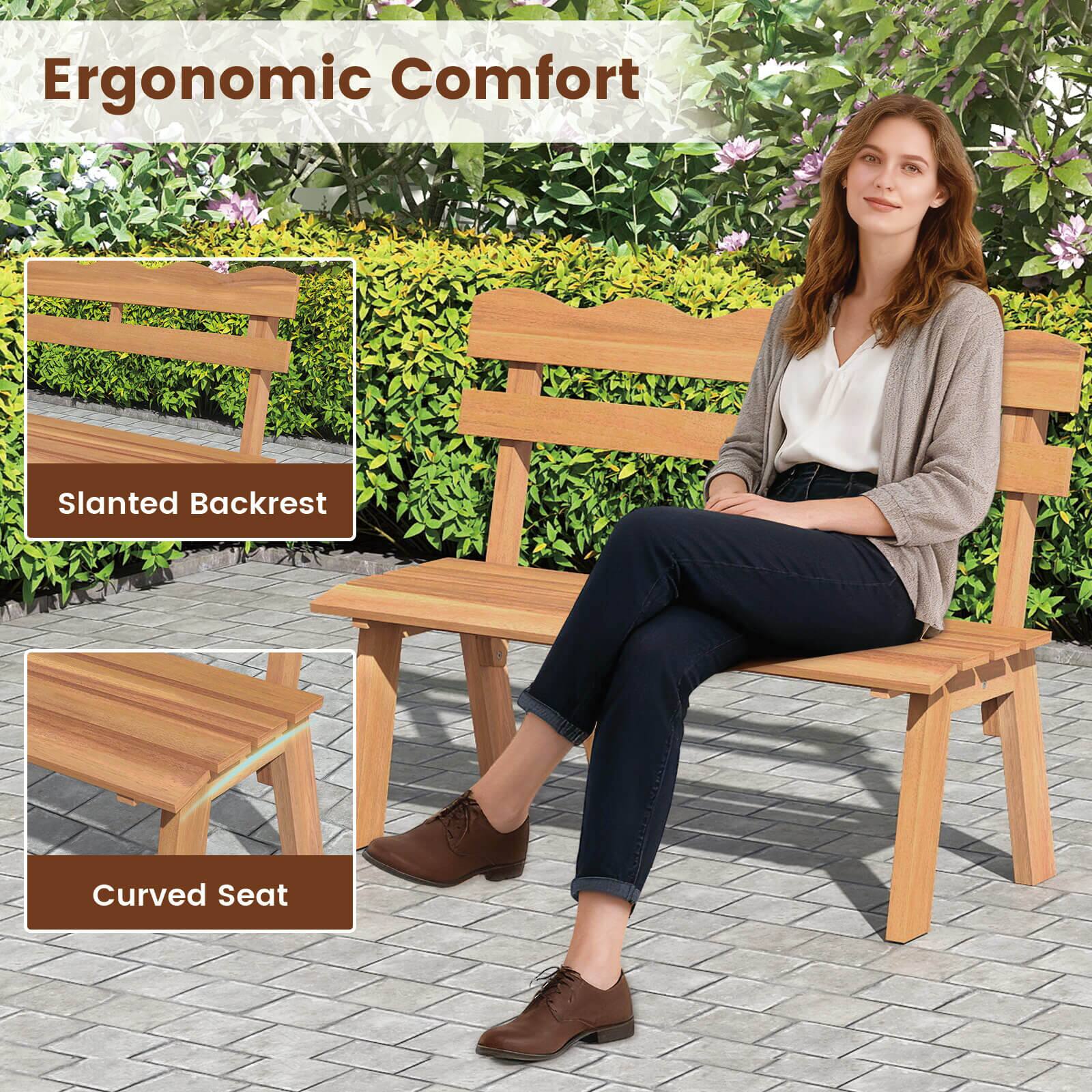 Ergonomic Comfort

Slanted Backrest

Curved Seat