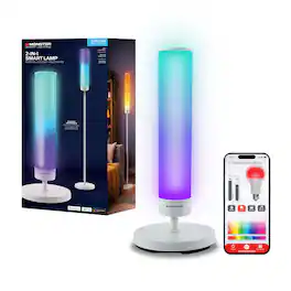 Monster - Adjustable Smart Floor Lamp, LED Floor & Table Lamp with App & Voice Control, Music Sync - Multicolor