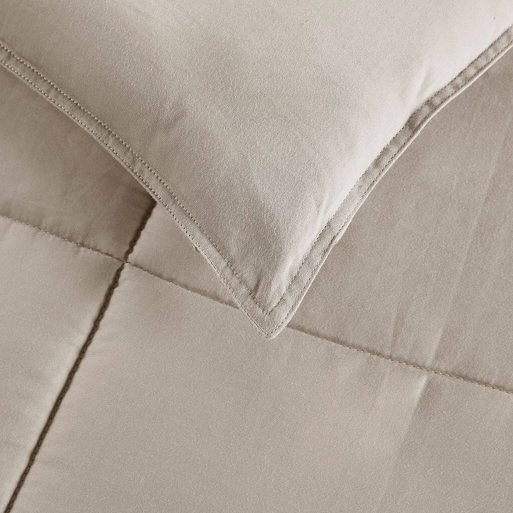 Alt View 5. Gracie Mills - Gracie Mills Monica 300 Thread Count Cotton Shell Luxury Down Alternative Comforter - Tan.