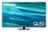 Front. Samsung - 85" Class Q80A Series QLED 4K UHD Smart Tizen TV - Titan Black.