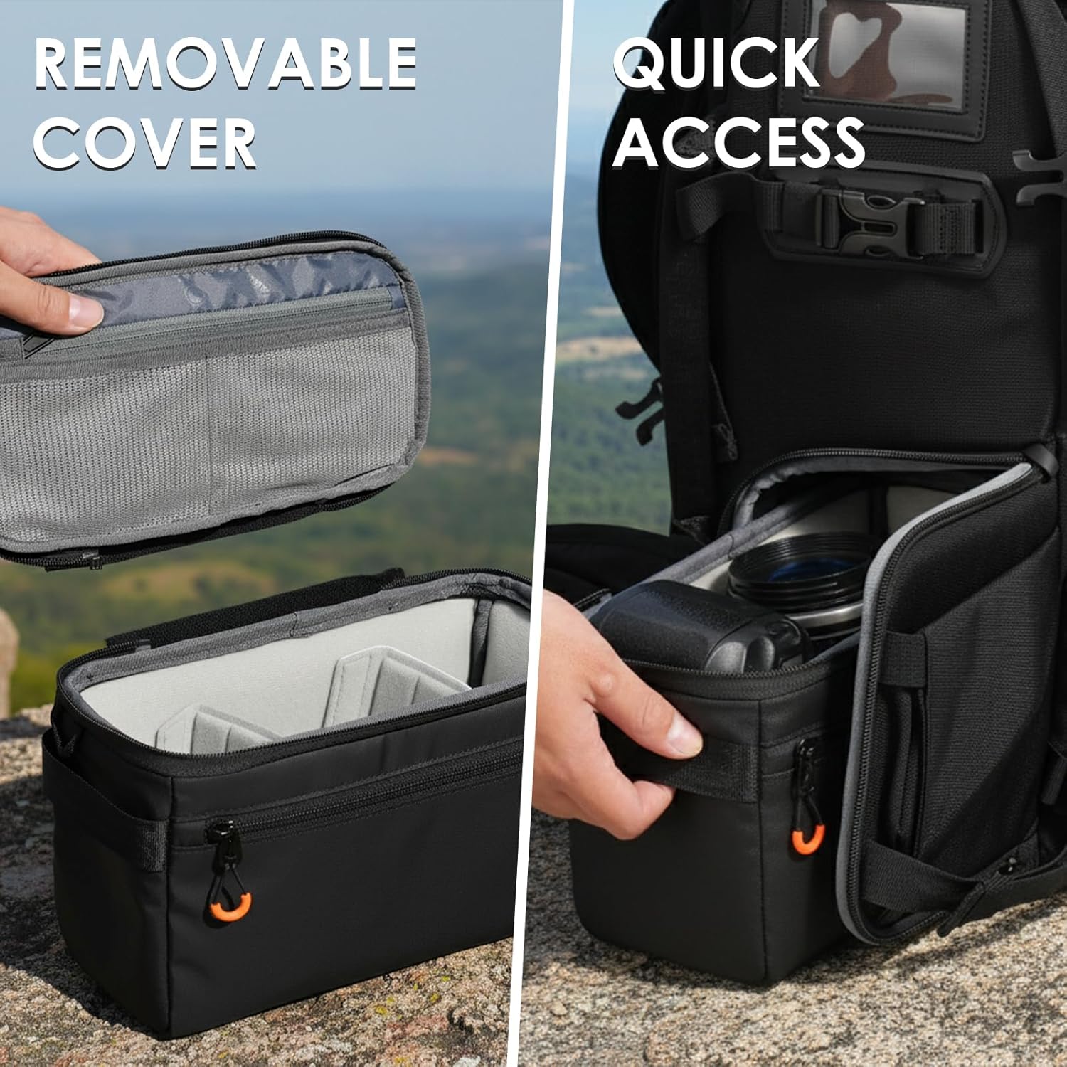 REMOVABLE COVER

QUICK ACCESS