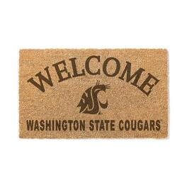 Jardine - Washington State Cougars 18" x 34" Welcome Coir Doomat - Brown