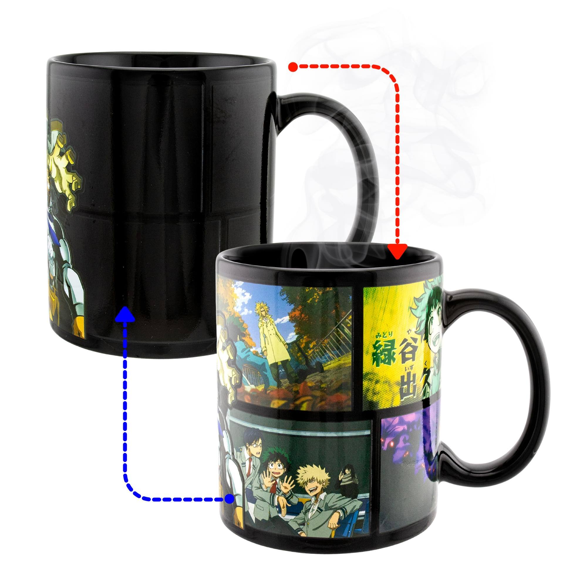Alt View 1. Just Funky - My Hero Academia Deku 11 Ounce Mug & Air Freshener Set - White/Black.