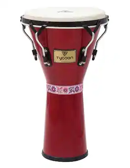 Tycoon Percussion - Djembe Stand, Standard Size to Fit Most Djembes, Powder-Coated Stainless Steel Construction, Height Adjustable