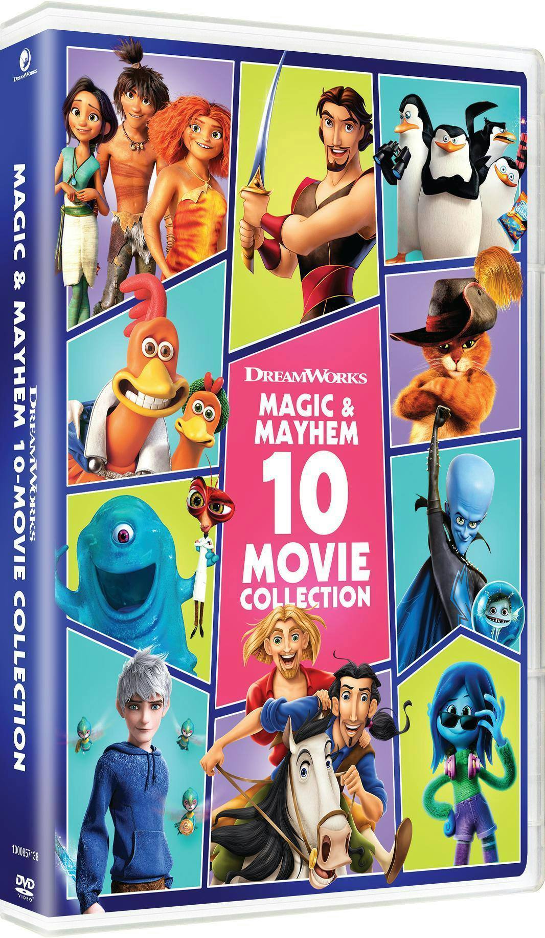 Angle. DreamWorks Magic and Mayhem: 10-Movie Collection   - DVD.