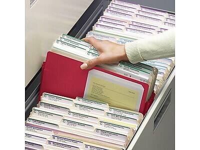 Alt View 5. Smead - File Pocket, 3.5" Expansion, Legal Size, Red - Red.