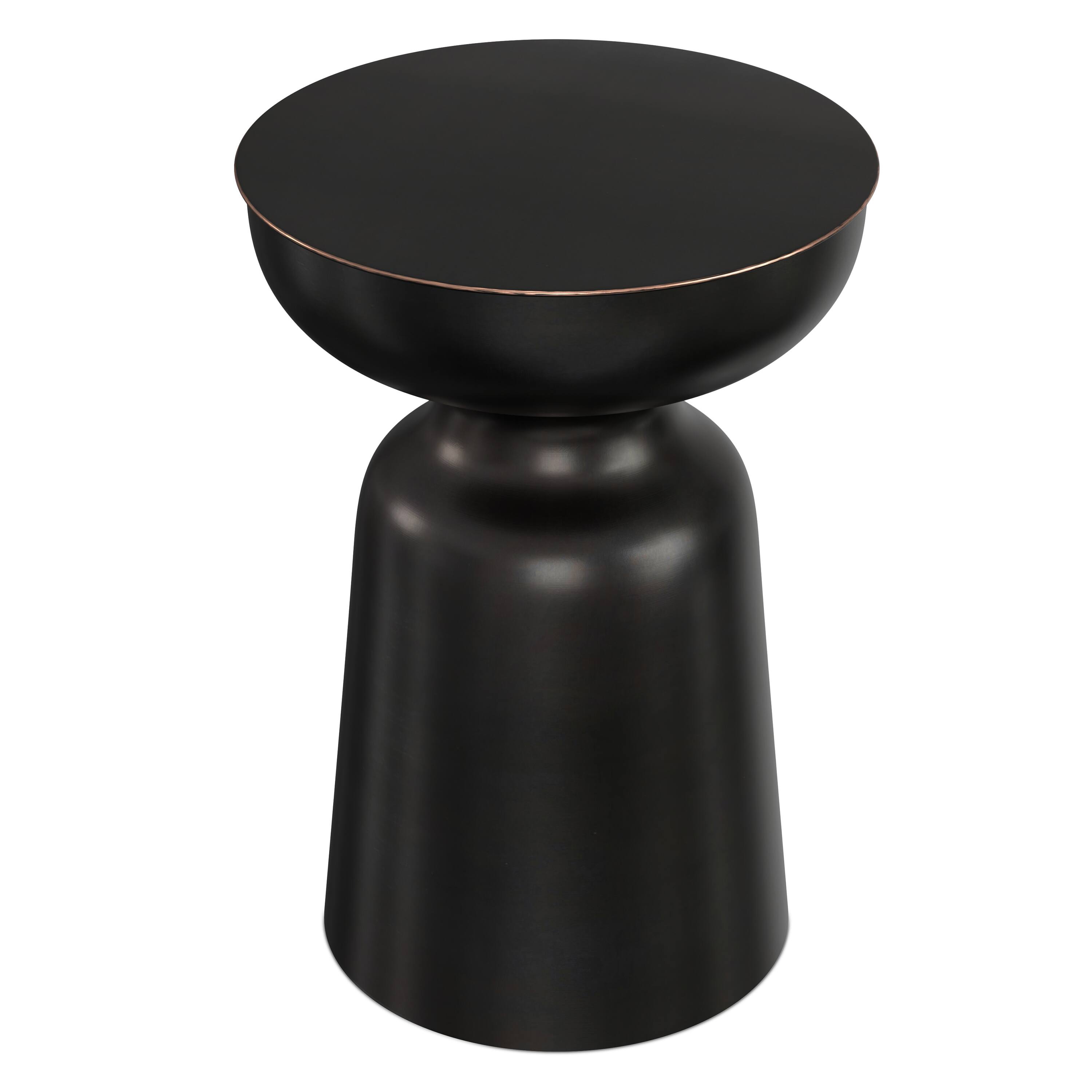 Alt View 2. Simpli Home - Toby 18 inch Wide Modern Industrial Metal Accent Table in Antique Copper Iron, Assembled - Antique Copper.