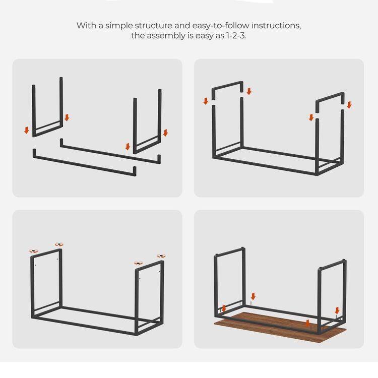 With a simple structure and easy-to-follow instructions, the assembly is easy as 1-2-3.