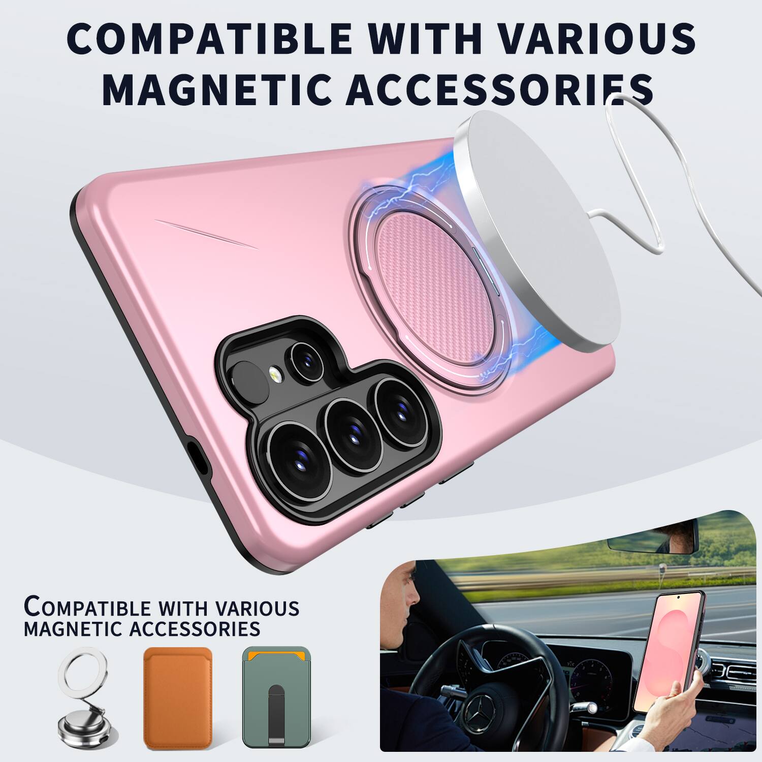 COMPATIBLE WITH VARIOUS MAGNETIC ACCESSORIES
