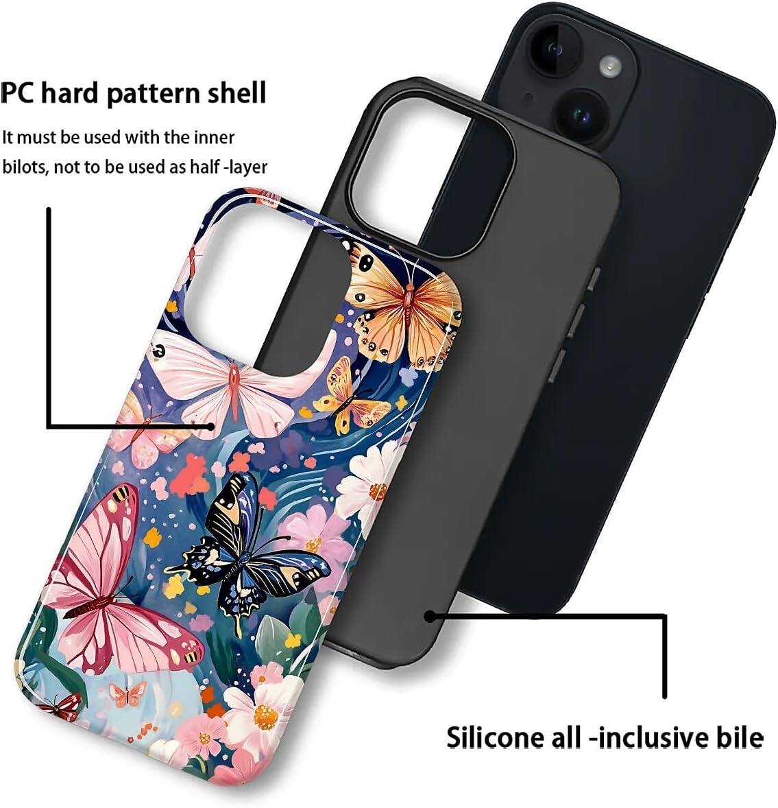 PC hard pattern shell  
It must be used with the inner bilots, not to be used as half-layer  

Silicone all-inclusive bile