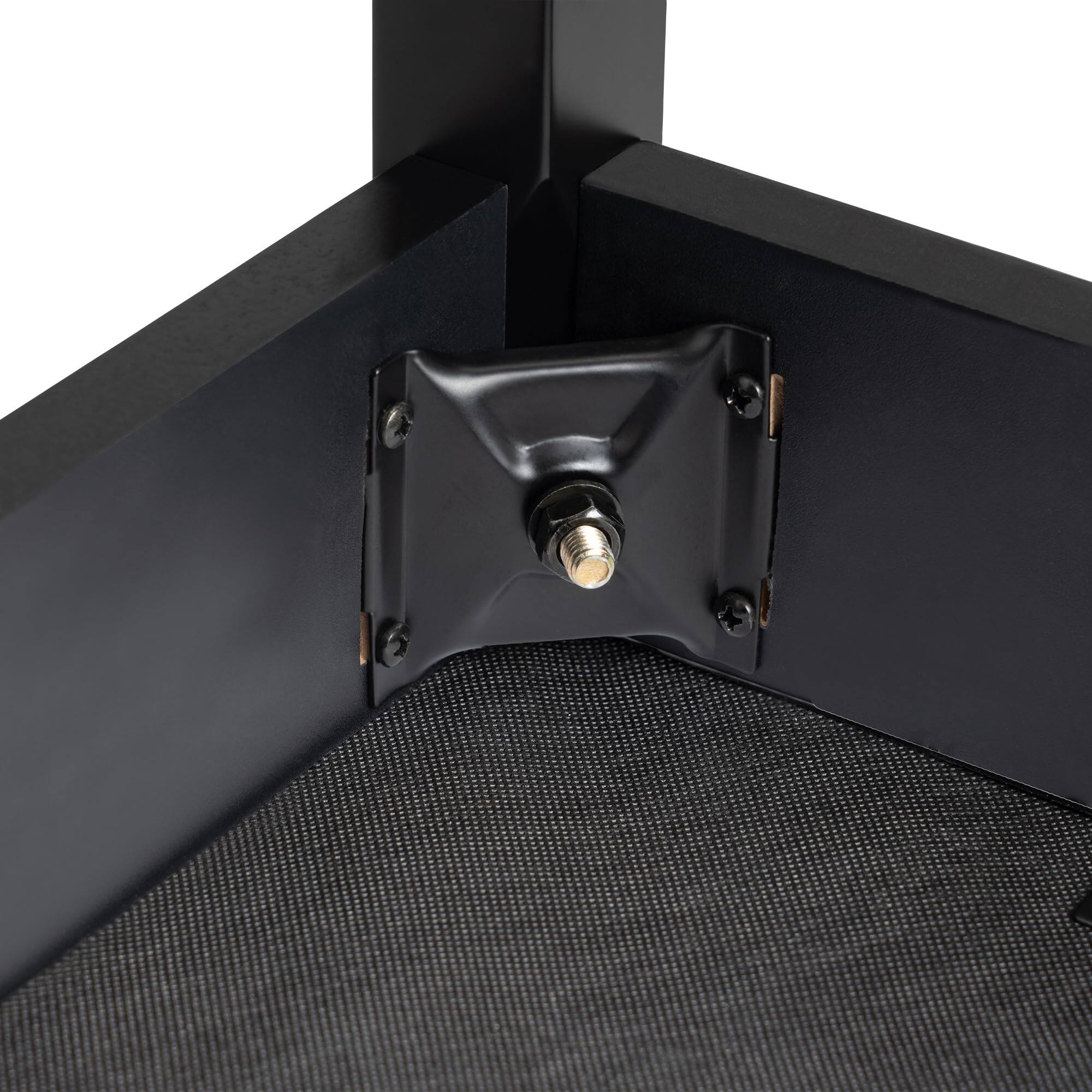 Alt View 4. On Stage Stands - OnStage Organ Bench - 35″ Wide Piano Stool - Ergonomic Pedal Keyboard Seat, Leatherette Cushion, Solid-Wood Legs and - Black.