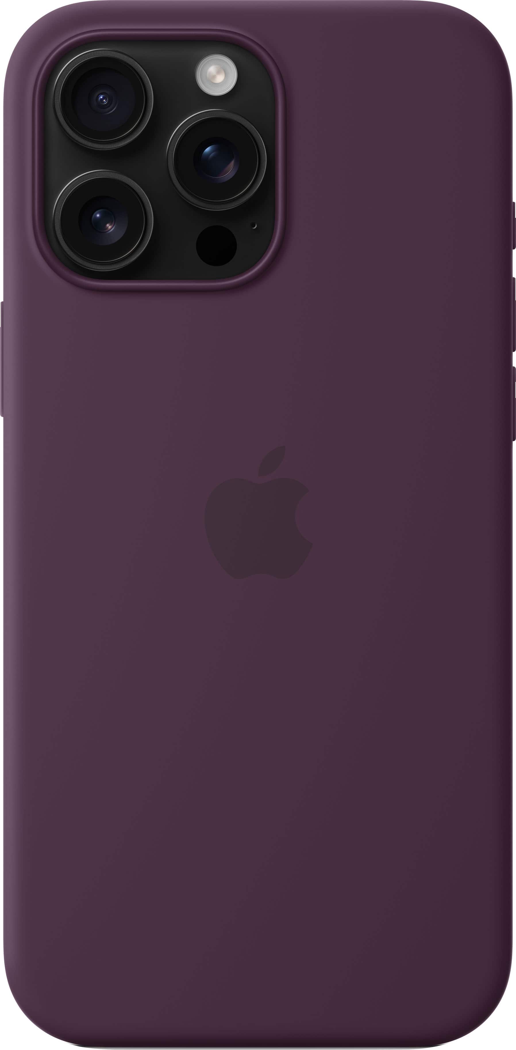 Alt View 13. Apple - iPhone 16 Pro Max Silicone Case with MagSafe - Plum.