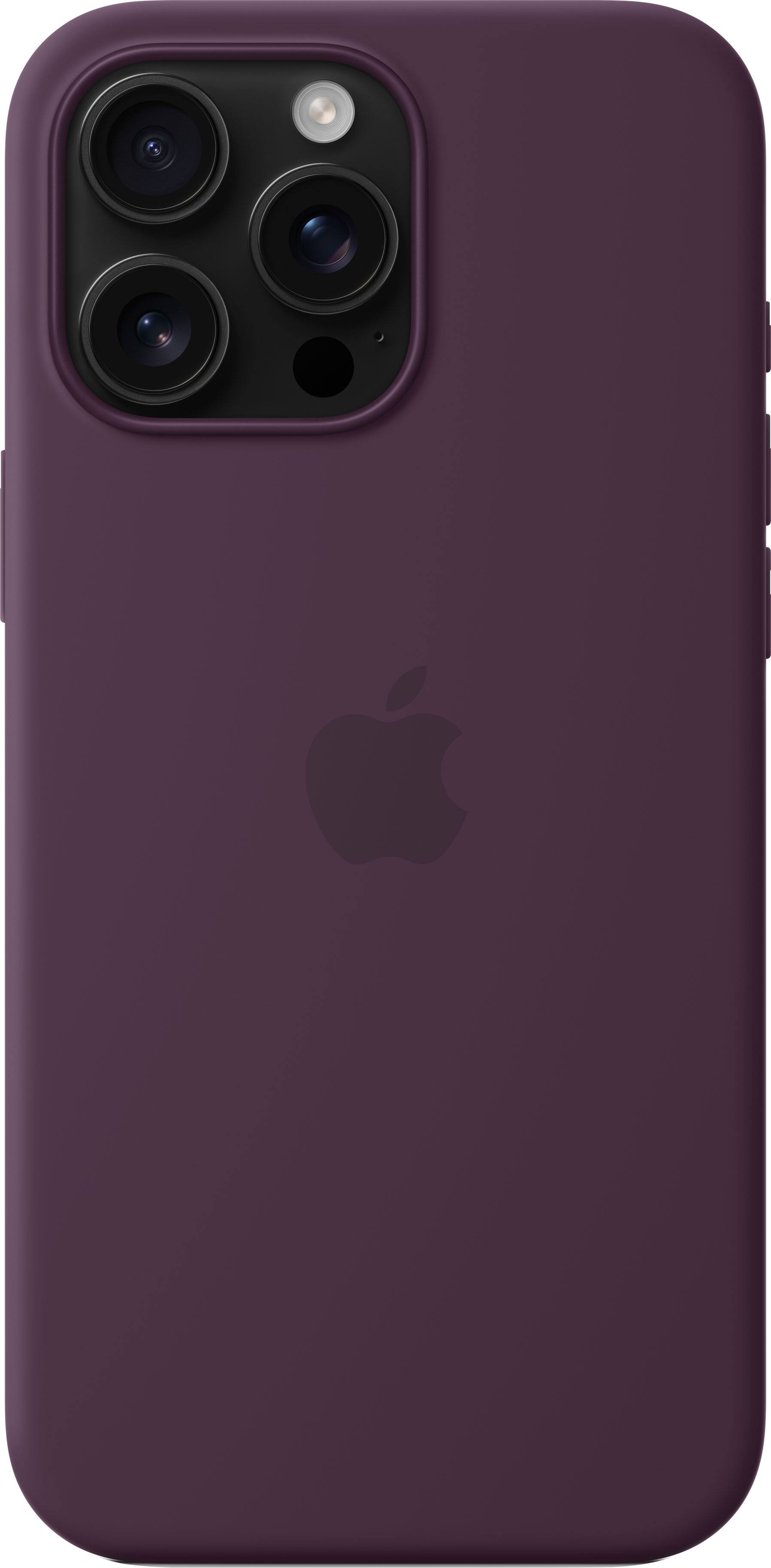 Alt View 13. Apple - iPhone 16 Pro Max Silicone Case with MagSafe - Plum.