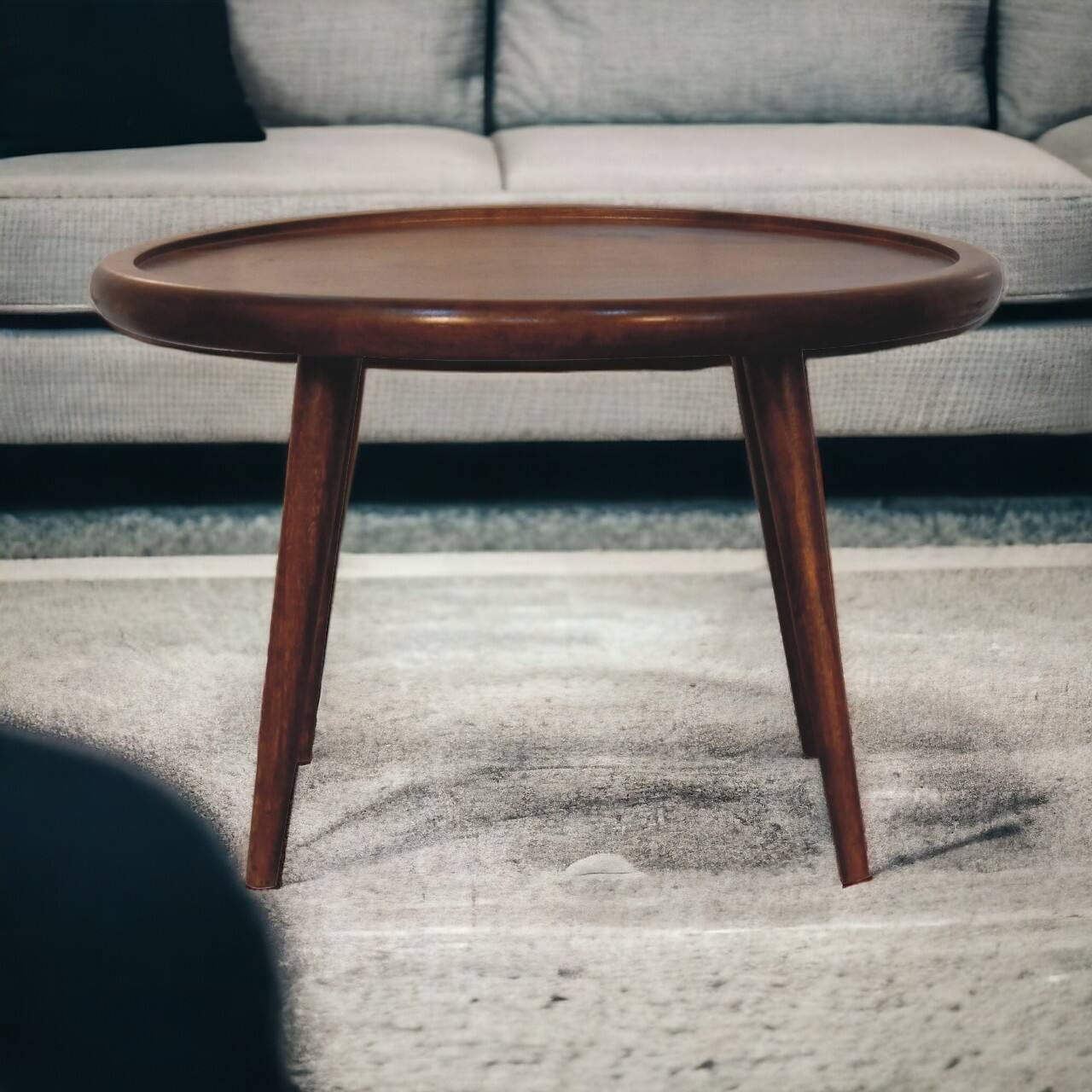Alt View 7. Artisan Furniture - Chestnut Plate Coffee Table - Dark Brown.