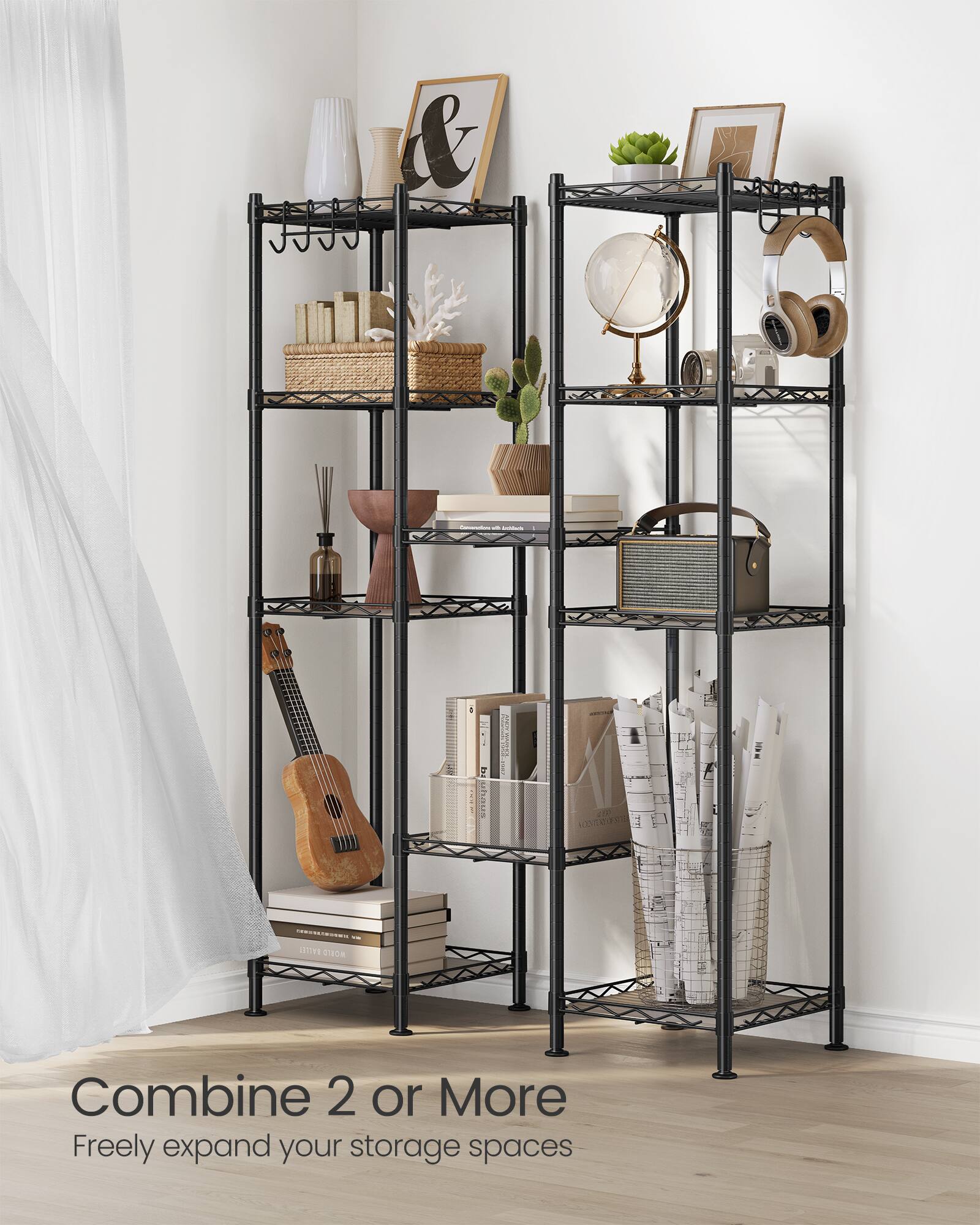 Combine 2 or More  
Freely expand your storage spaces