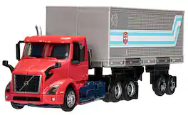 Optimus Prime Volvo VNR 300 Voyager Class | Transformers Generations - Red