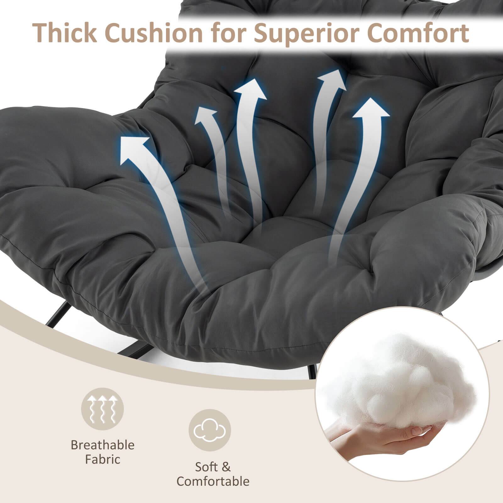 Thick Cushion for Superior Comfort

Breathable Fabric
Soft & Comfortable