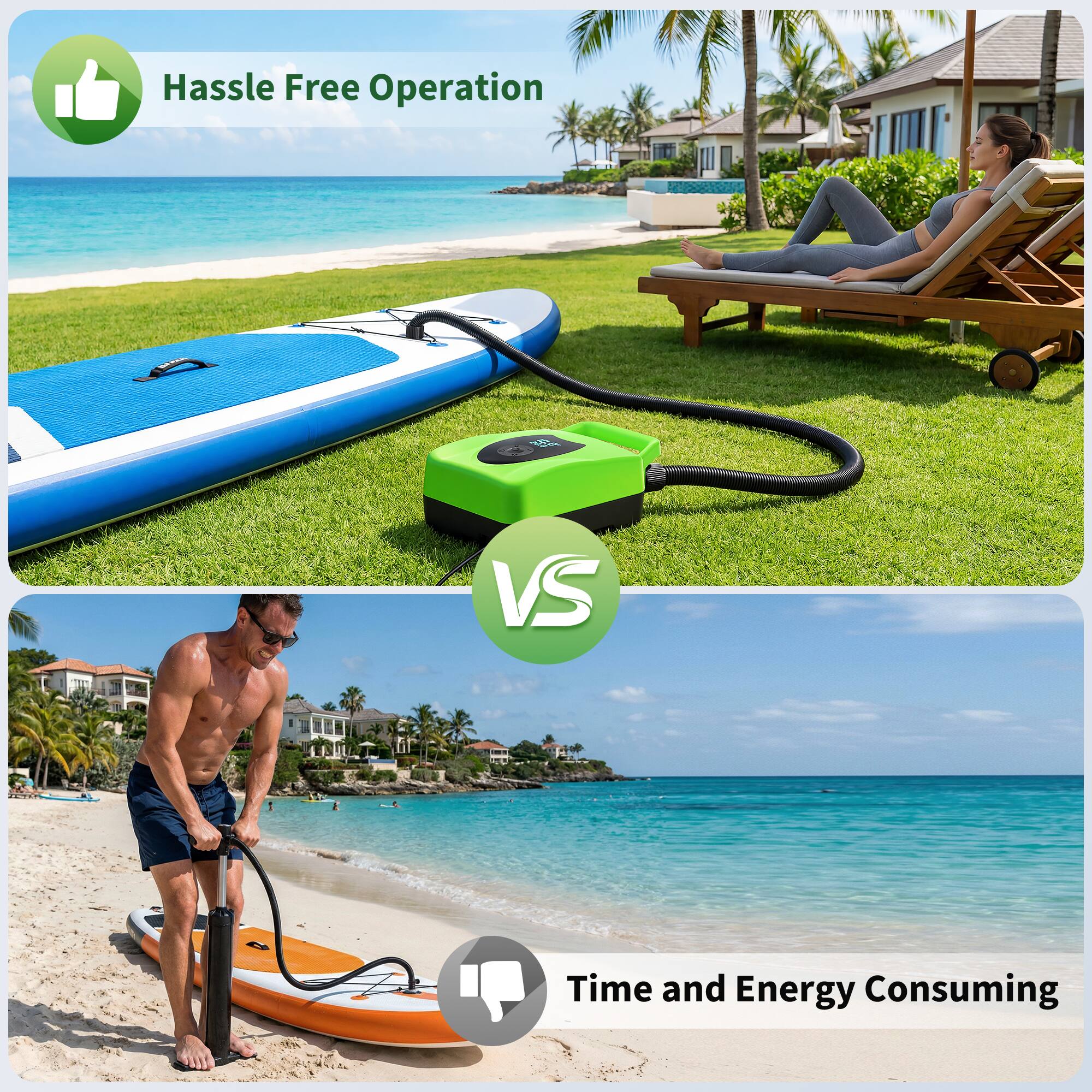 Hassle Free Operation  
VS  
Time and Energy Consuming