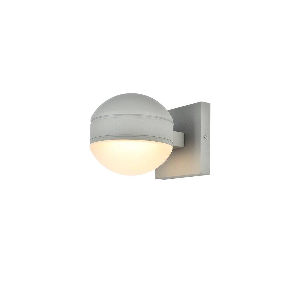 Alt View 2. Living District - Raine Integrated Led Wall Sconce In Silver - Silver.