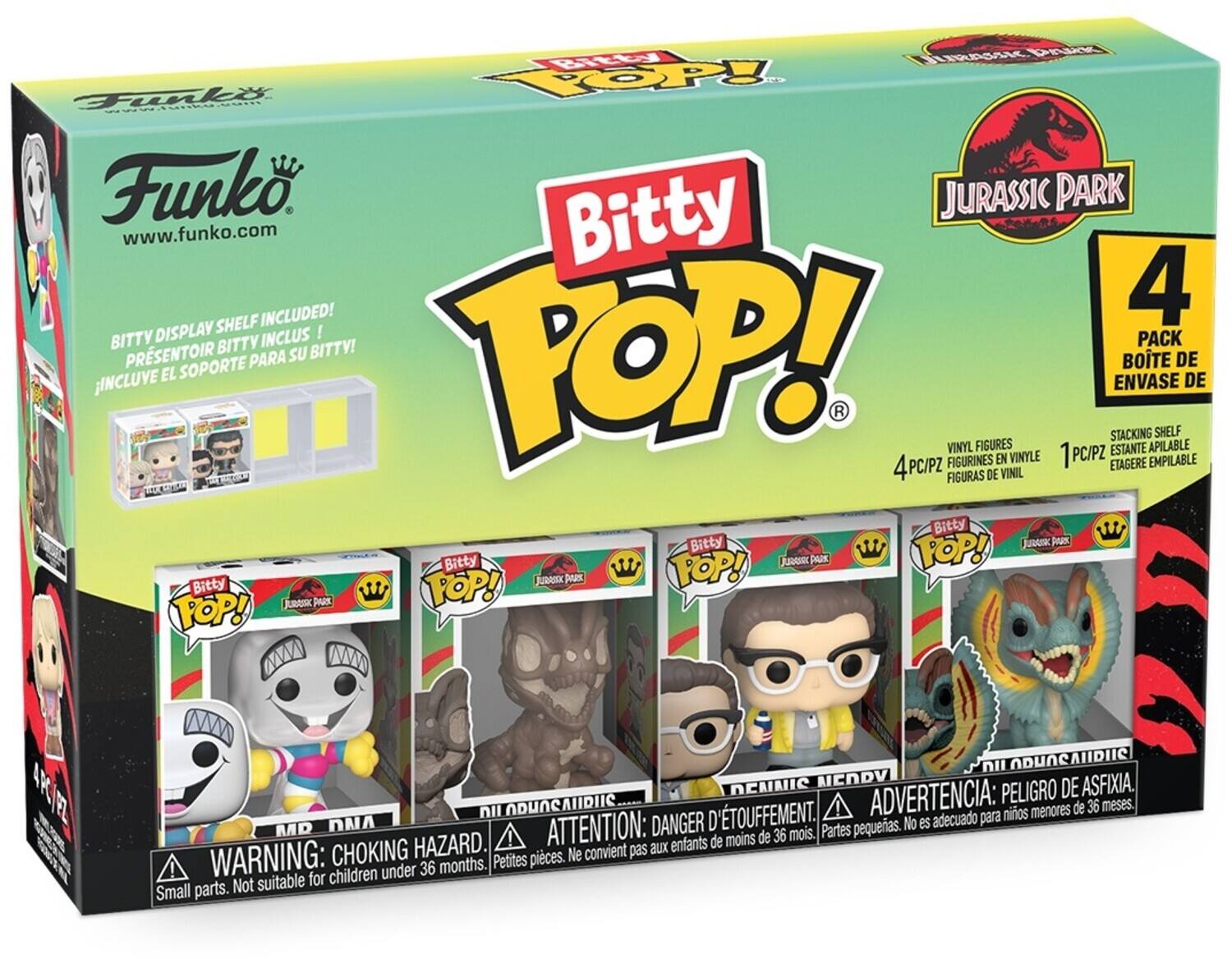Funko Bitty POP!: Jurassic Park - Mr. DNA 4-Pack - COLLECTIBLES