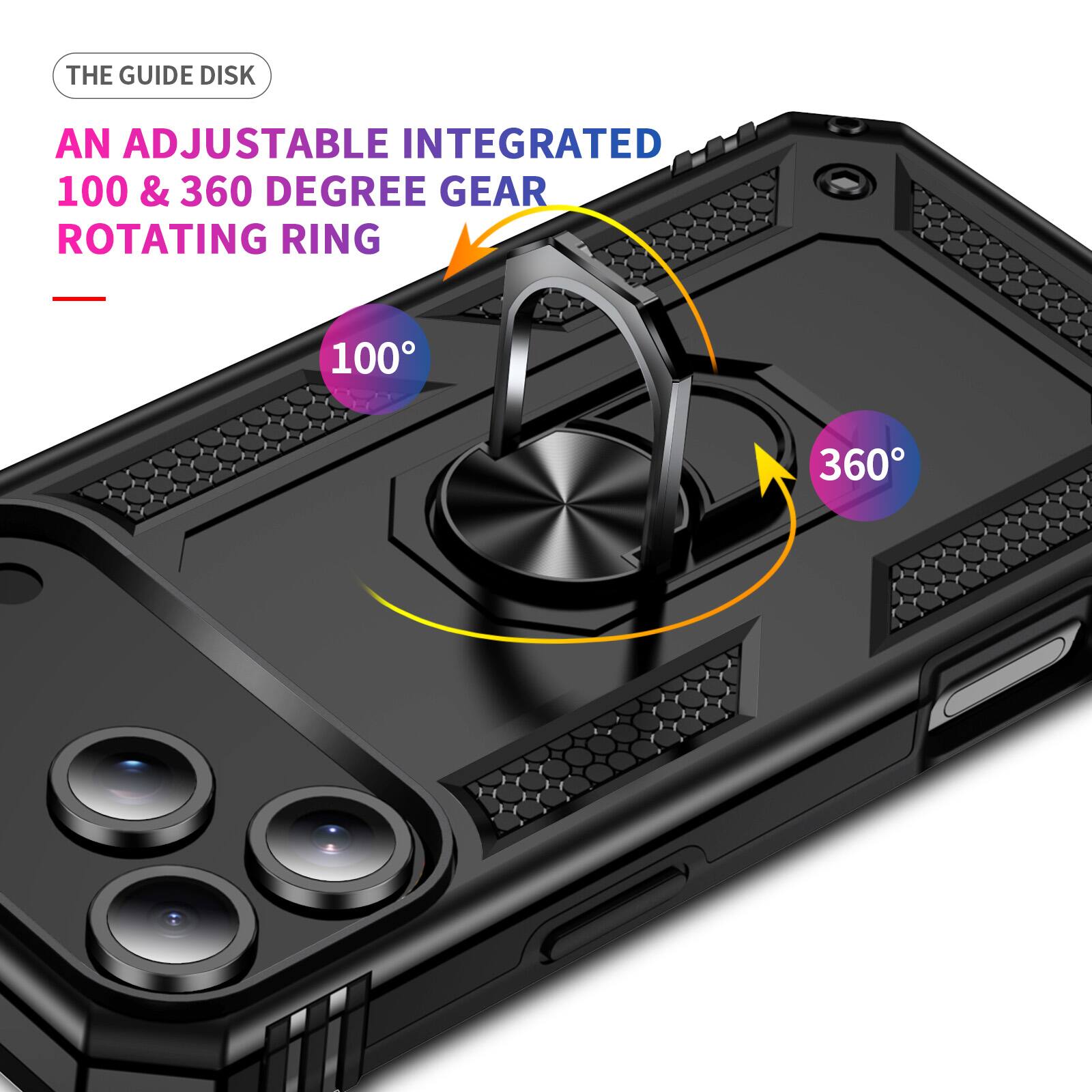 The Guide Disk: An Adjustable Integrated 100 & 360 Degree Gear Rotating Ring